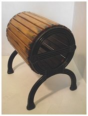 barrel stool, retro robots, reclaimed, recycled, upcycle designs