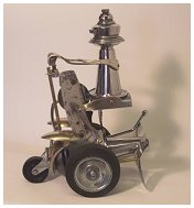 racer 2, two, trike, drill, robot, sculpture